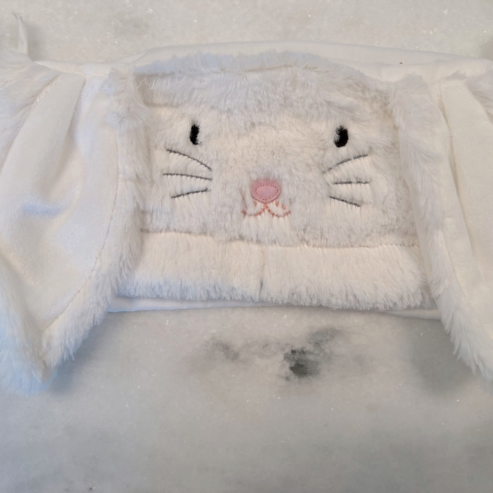 Pottery Barn - Small Long Ear Fur Bunny Easter Basket Liner